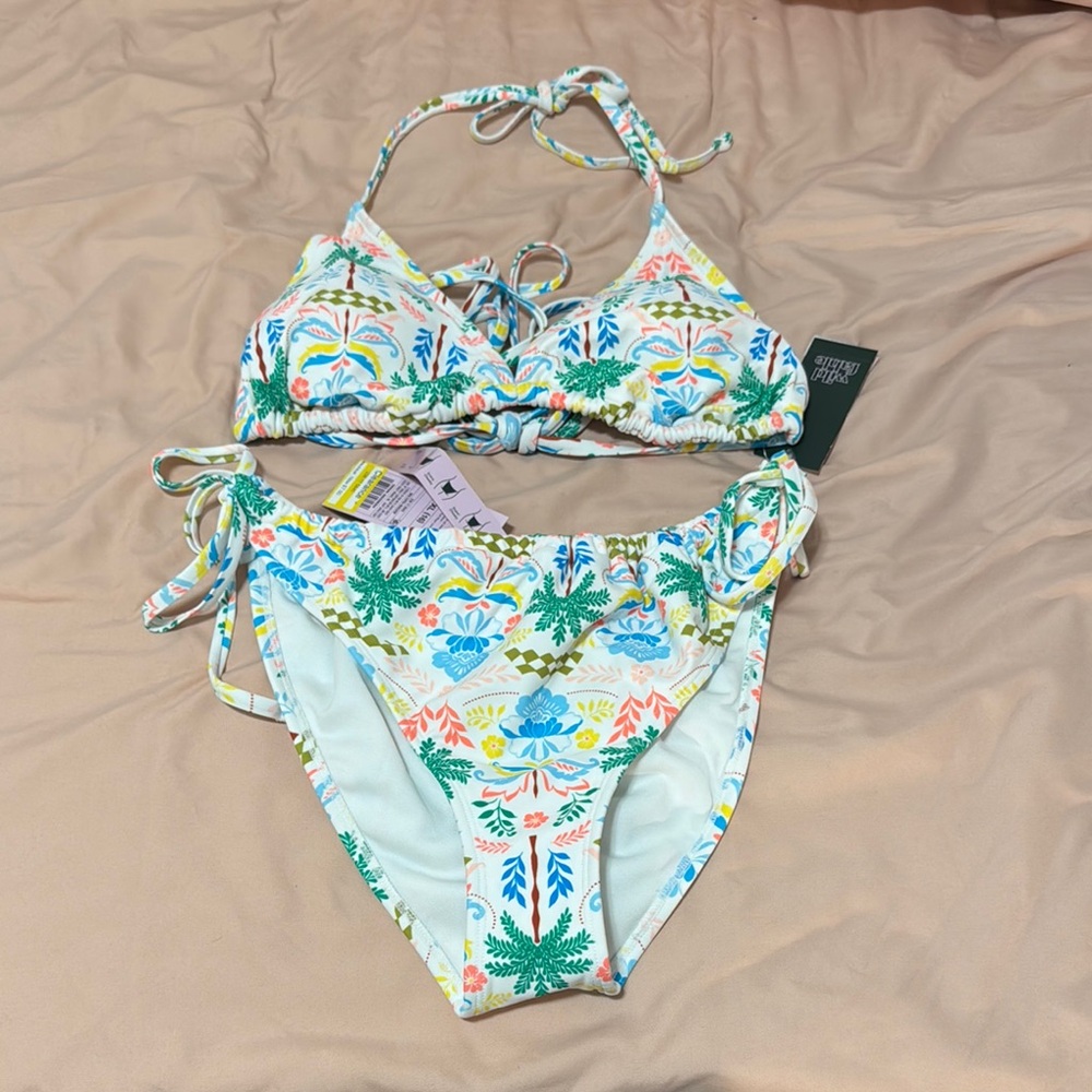 NWT Wild Fable Tropical Print Bikini Set